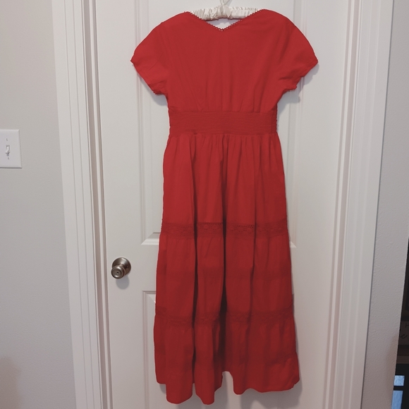 Boho Mexican dress with lace details, Size M - Picture 5 of 9
